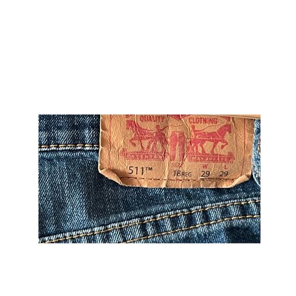 Levi's 511 Blue Jeans Slim Fit Womans 18Reg 29x29 - Picture 3 of 5